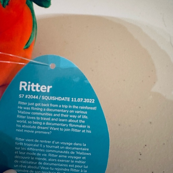 NWT 7" RITTER SQUISHMALLOWS TOMATO - Picture 5 of 5